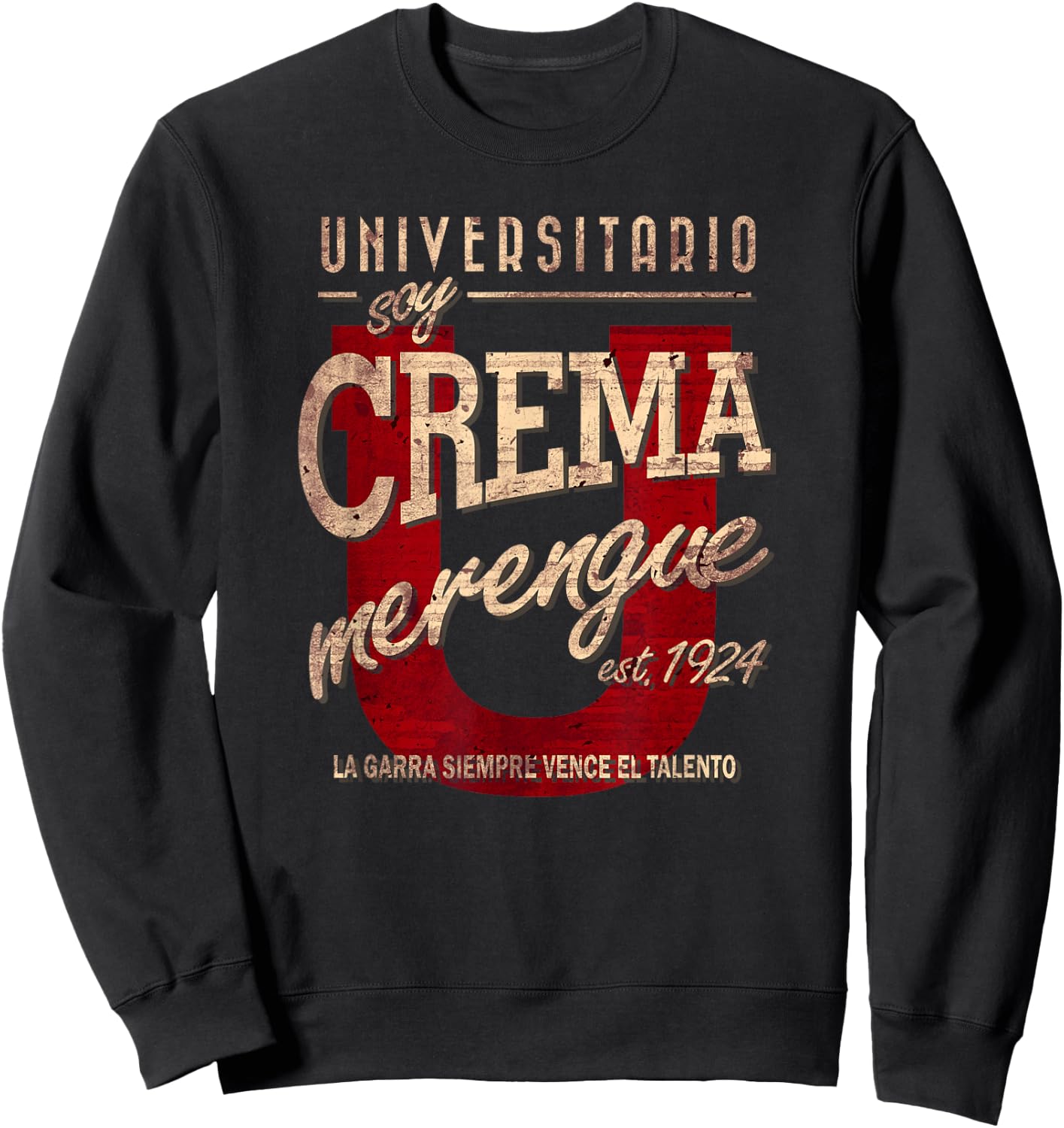 Universitario de Deportes Peruvian Fans for Merengue Sweatshirt - Sweatshirt | Black