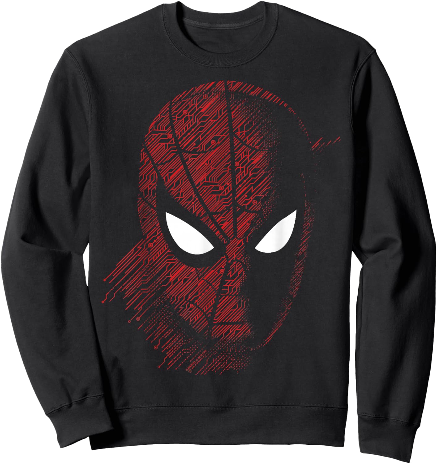 Marvel Spider-Man Far from Home Tech Build-Up Fill Portrait Sweatshirt - Sweatshirt | Black