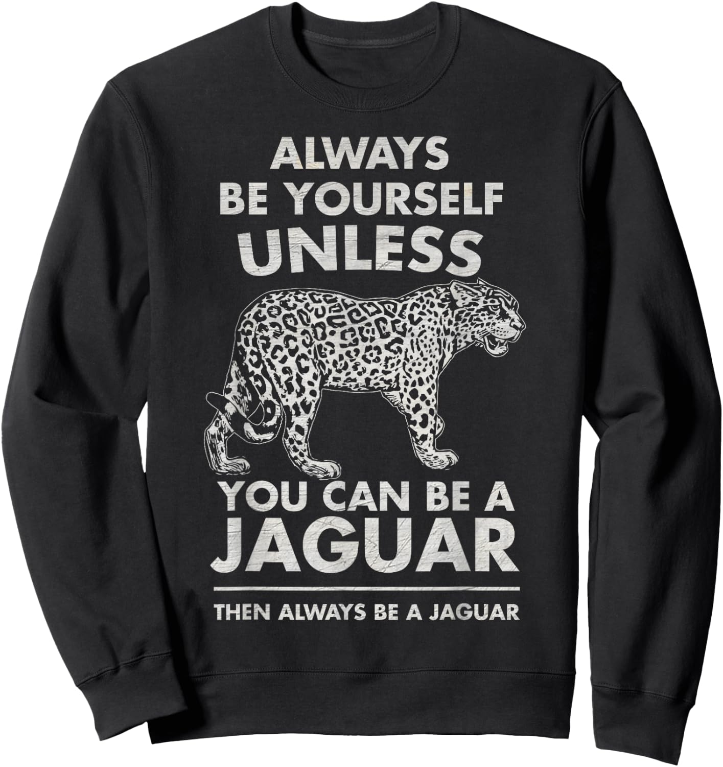 Funny Jaguar Shirt - Cool Trendy Print Gift Sweatshirt - Sweatshirt | Black