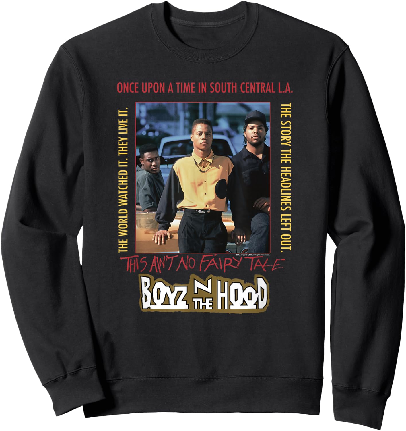 Boyz n The Hood Vintage Poster Sweatshirt - Sweatshirt | Black