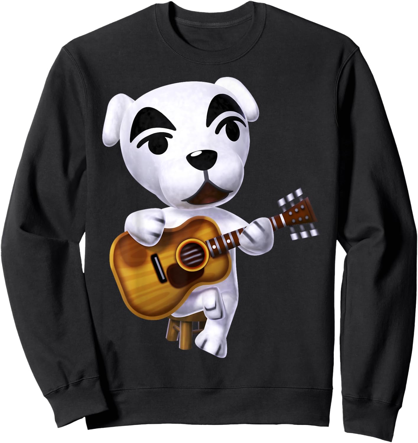 Nintendo Animal Cross K.K. Slider Strumming Graphic Sweatshirt - Sweatshirt | Black