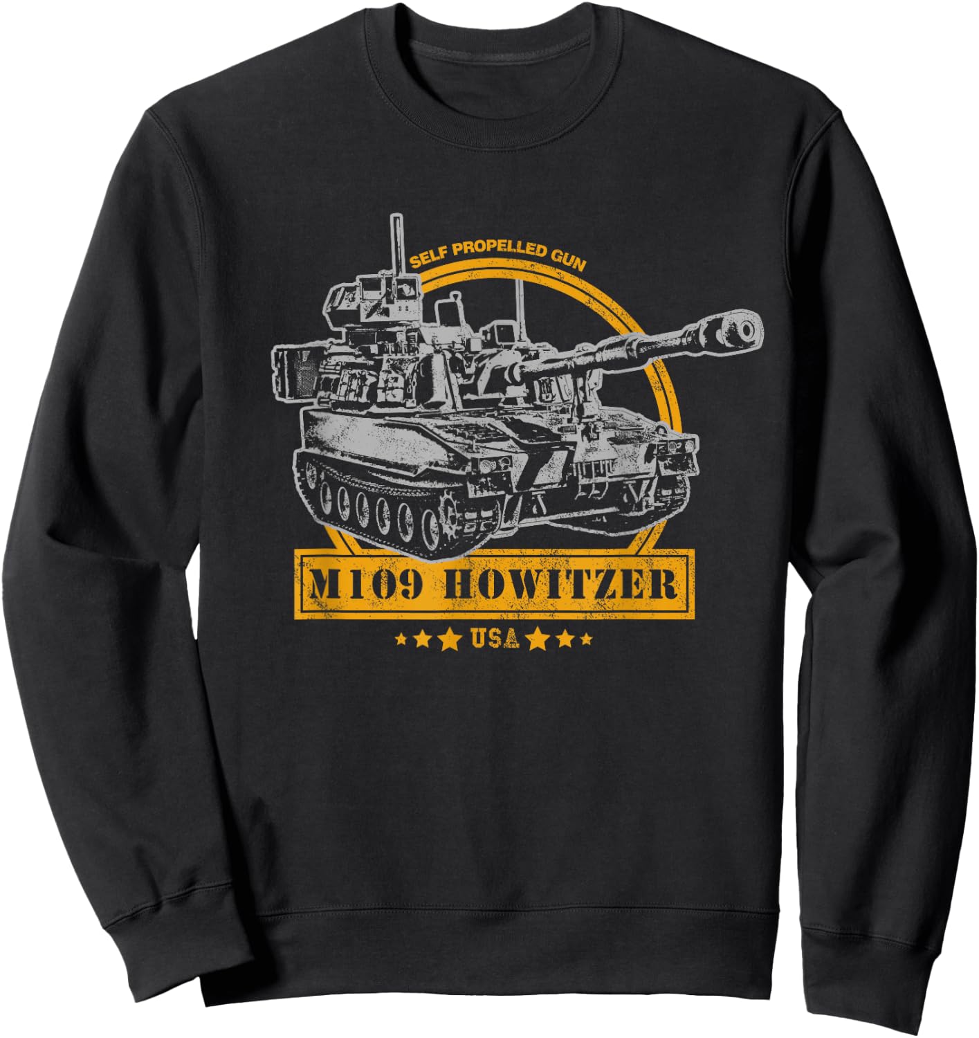 M109 Self Propelled Howitzer Sweatshirt - Sweatshirt | Black