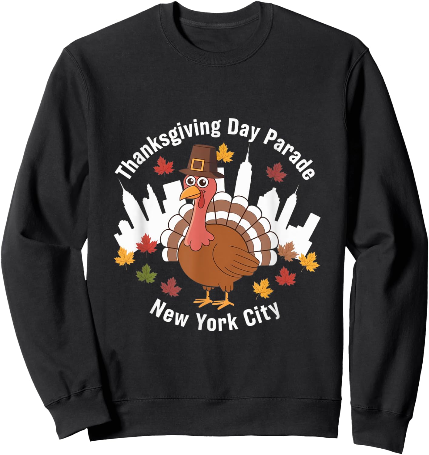 Thanksgiving Day Parade New York City Sweatshirt - Sweatshirt | Black