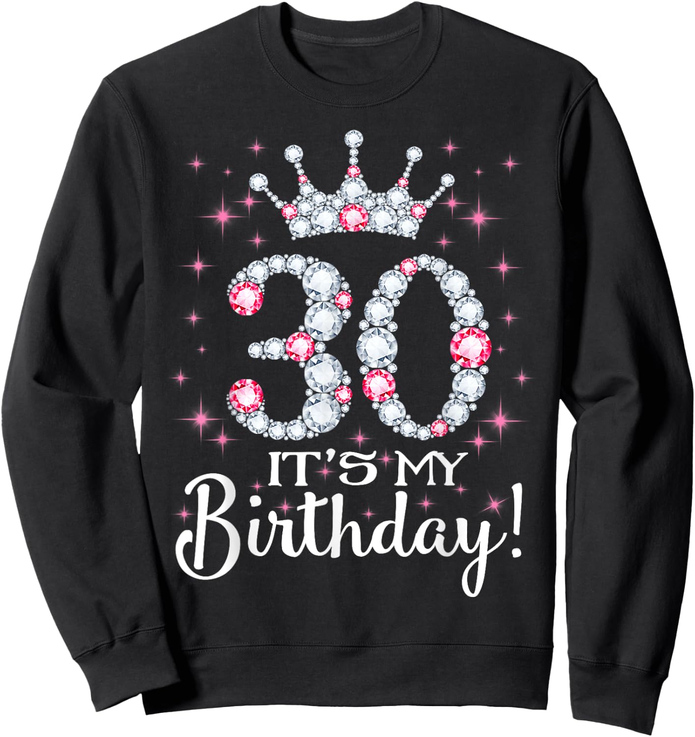 30 It's My Birthday 1989 30Th Birthday Gift Sweatshirt - Sweatshirt | Black