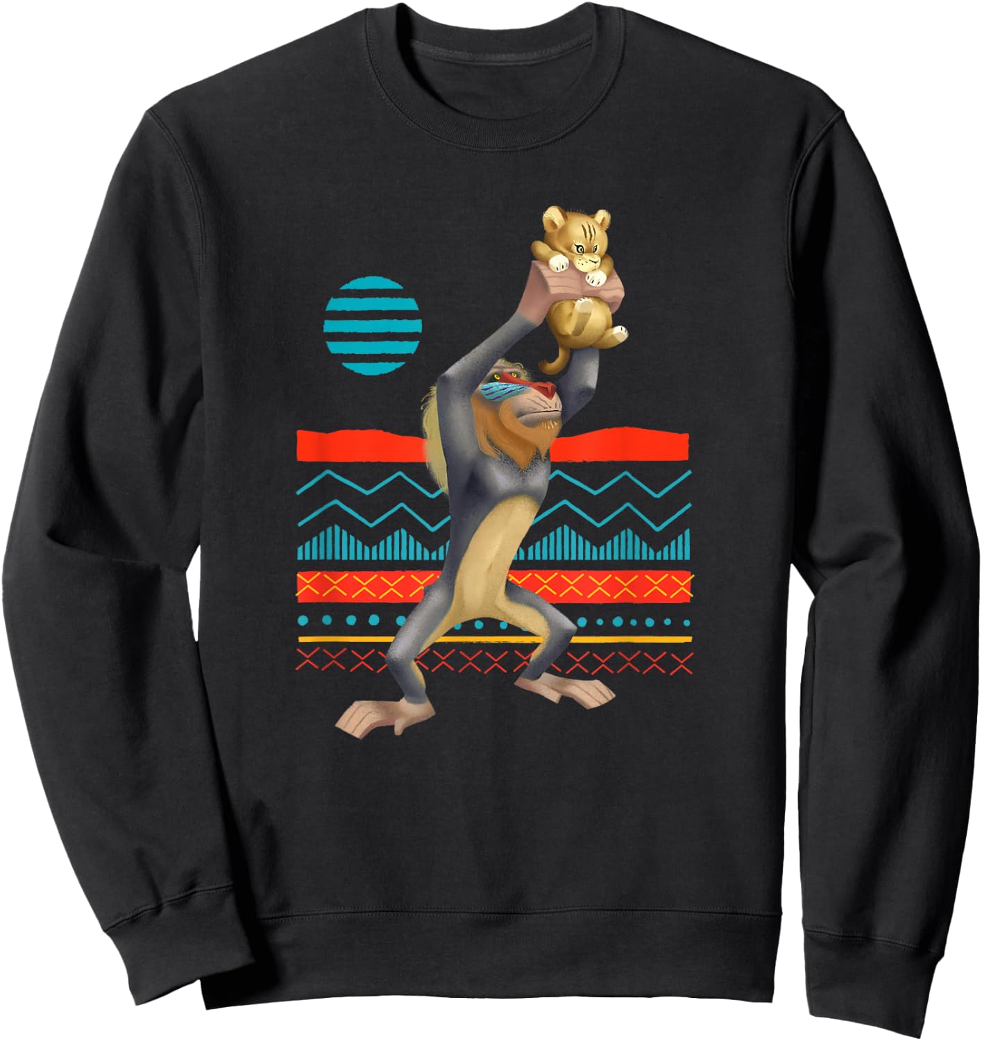 Disney The Lion King Rafiki Baby Simba Live Action Sweatshirt - Sweatshirt | Black