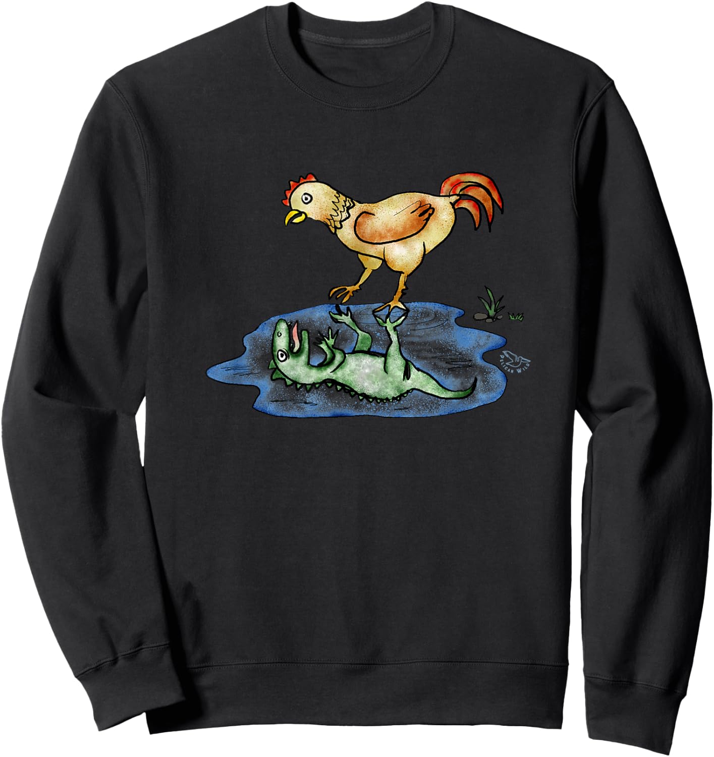 Chicken Dinosaur Funny Evolution Science Lover Shirt Sweatshirt - Sweatshirt | Black