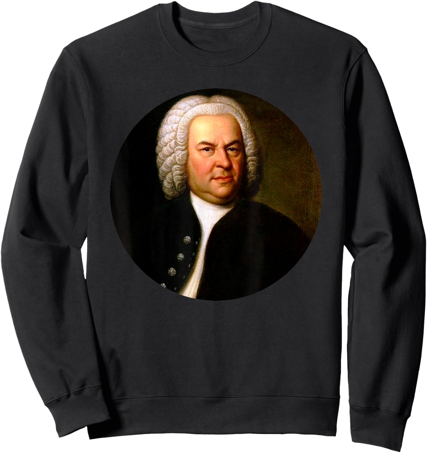 Johann Sebastian Bach Composer Portrait Sweatshirt - Sweatshirt | Black
