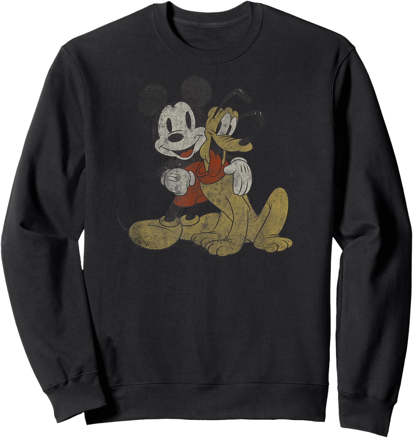 Disney - Mickey Mouse and Pluto Best Buds Sweatshirt - Sweatshirt | Black