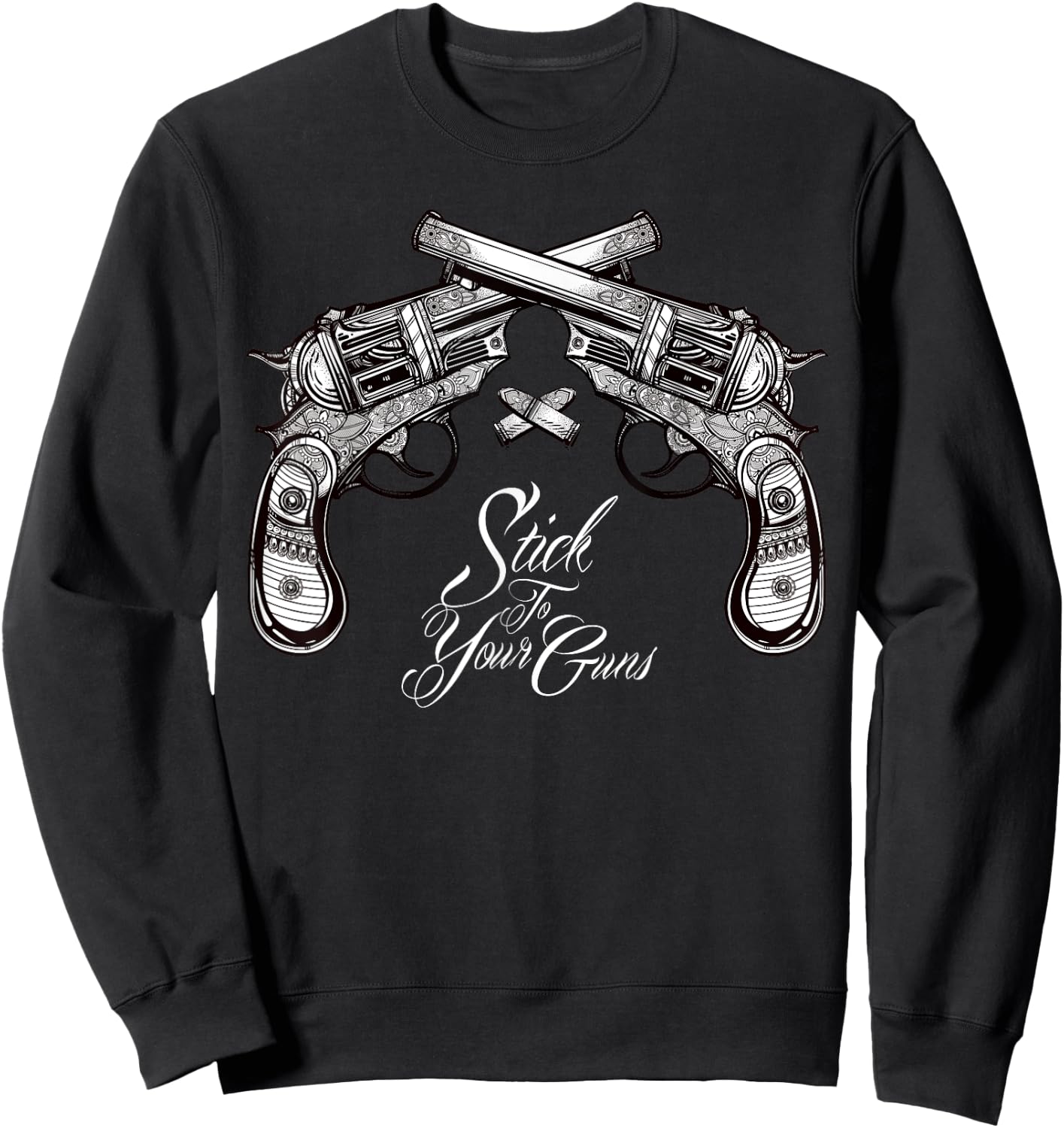 Stick To Your Guns - Western Bandit - Vintage Cowboy Sweatshirt - Sweatshirt | Black