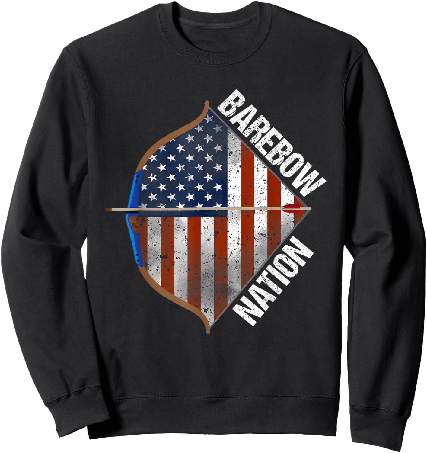 Barebow Nation Recurve Archery Sweatshirt - Sweatshirt | Black