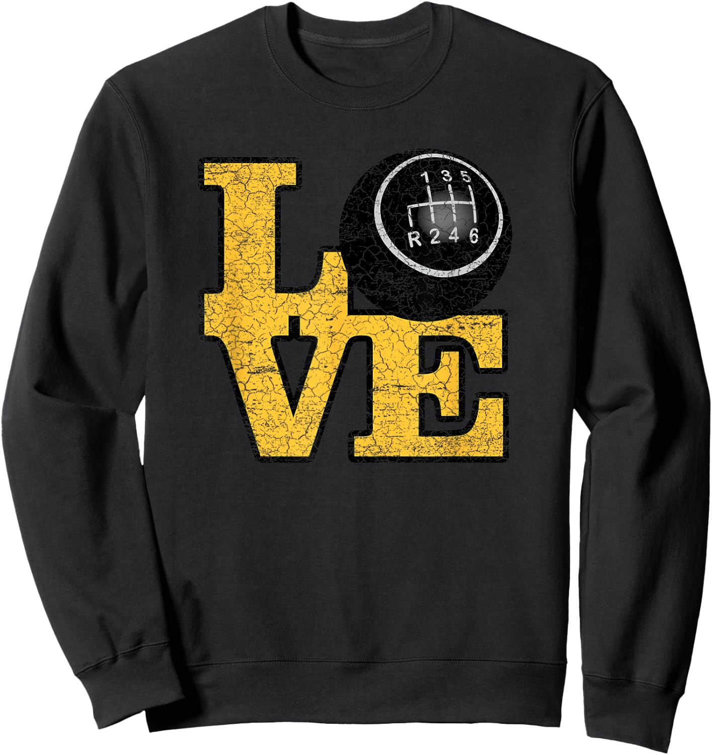 Love Manual Transmission Stick Shift Sweatshirt - Sweatshirt | Black