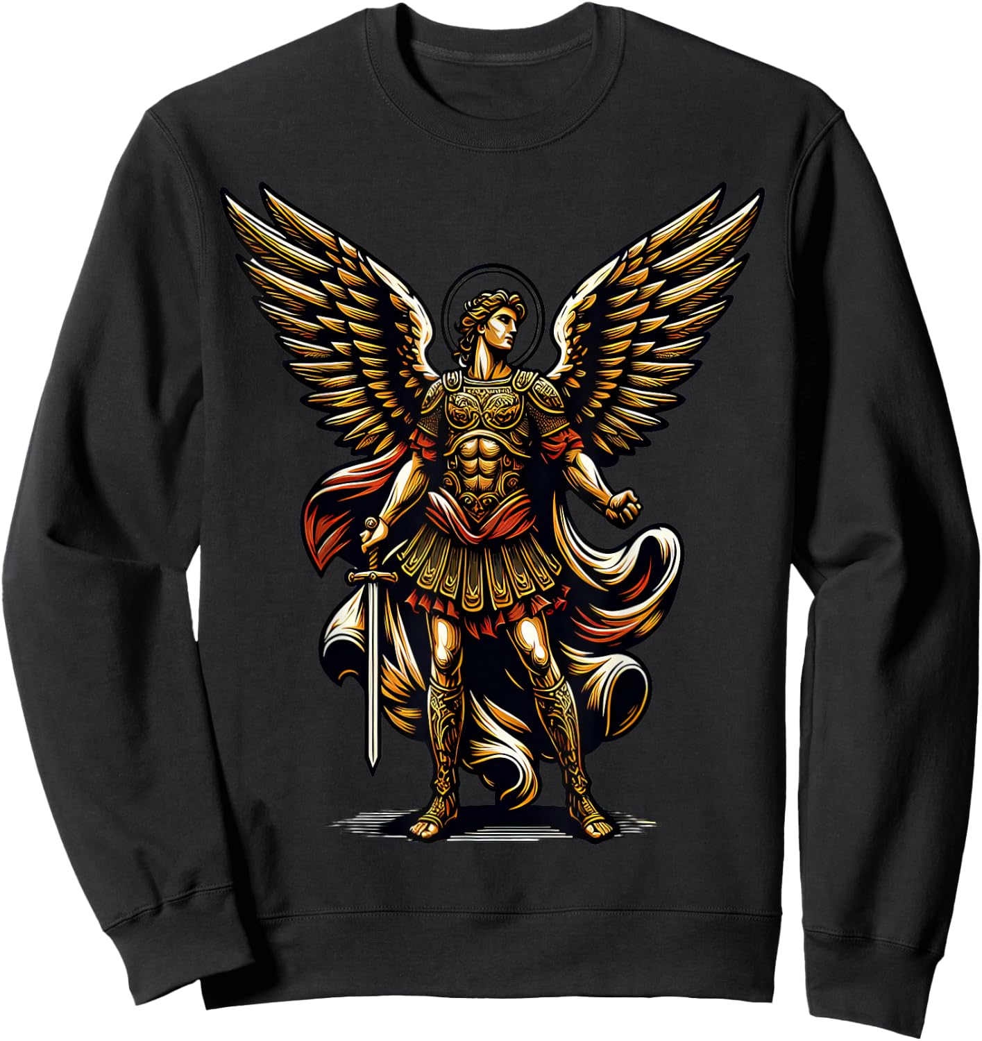Saint Michael Archangel Sweatshirt - Sweatshirt | Black
