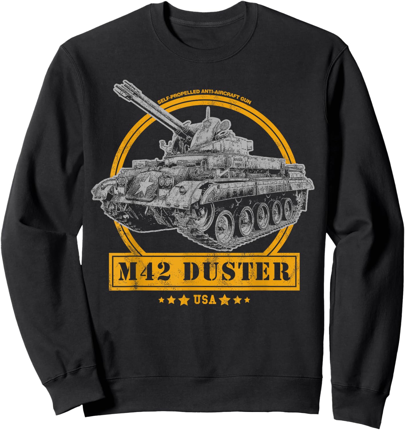 M42 Duster Self-Propelled Anti-Aircraft Gun Sweatshirt - Sweatshirt | Black