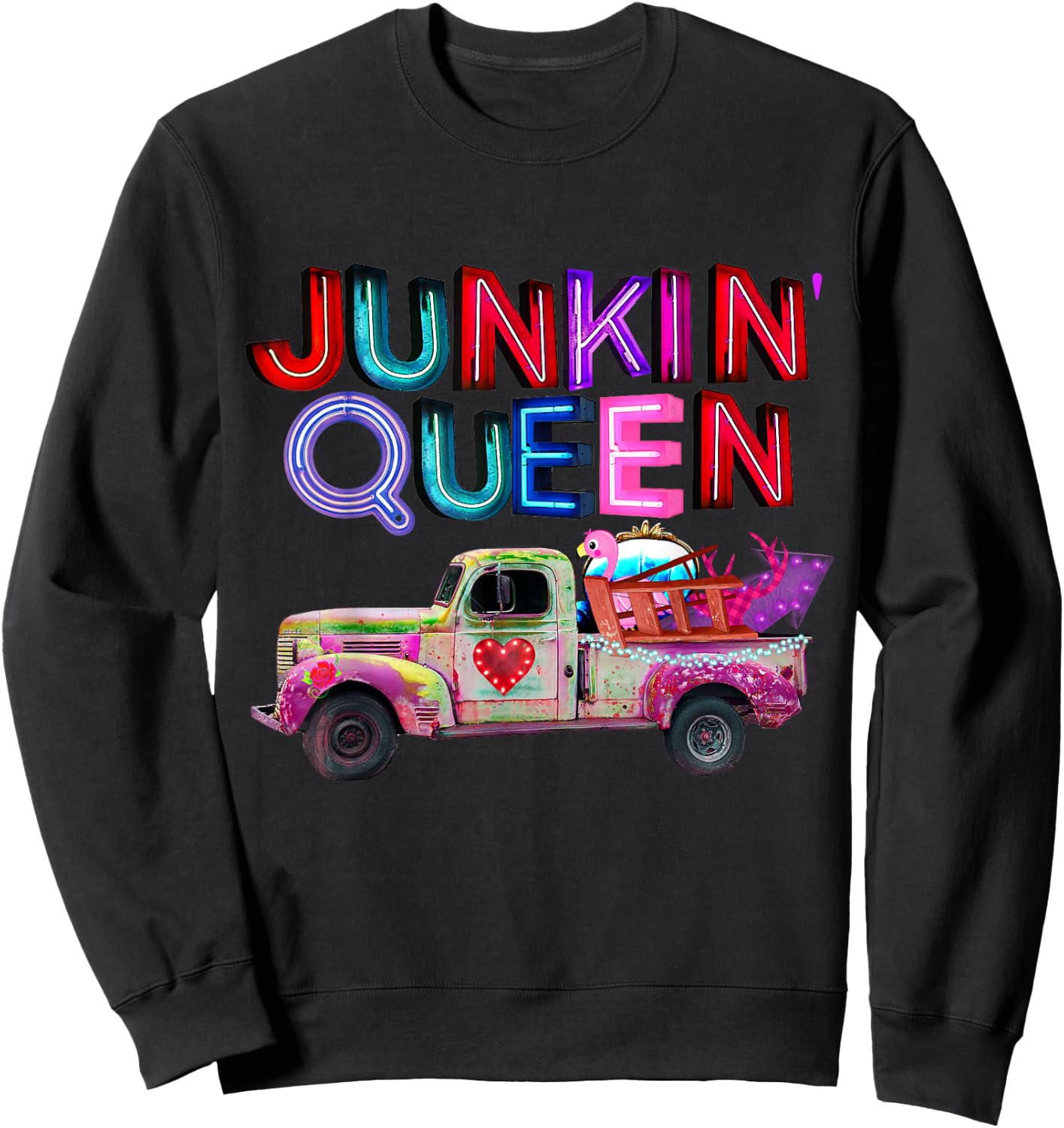 Junkin , Flea Markets, Vintage, Junker Sweatshirt - Sweatshirt | Black