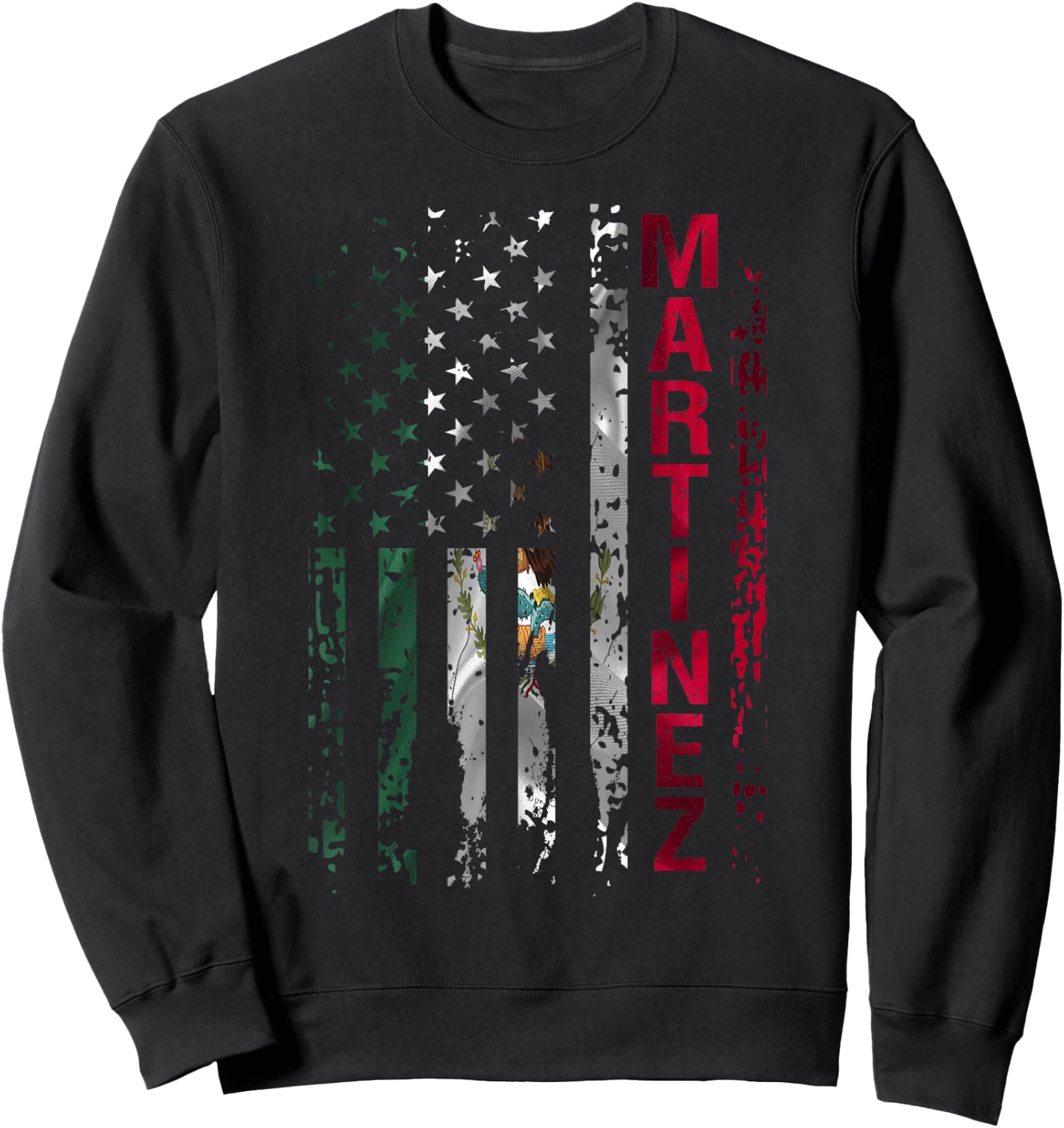 Martinez Surname Shirt Martinez Last Name Sweatshirt - Sweatshirt | Black