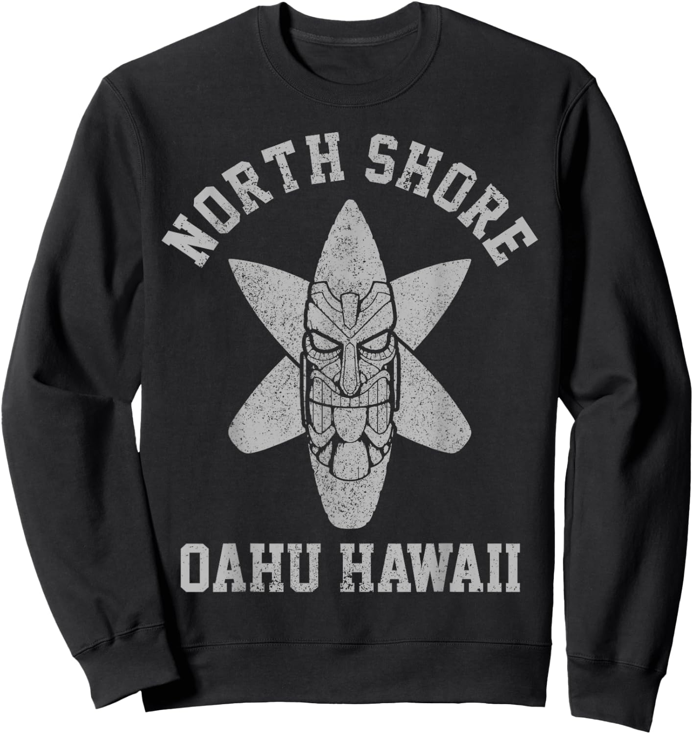 Oahu Hawaii North Shore Surf Beach Surf Surfer Gift Sweatshirt - Sweatshirt | Black