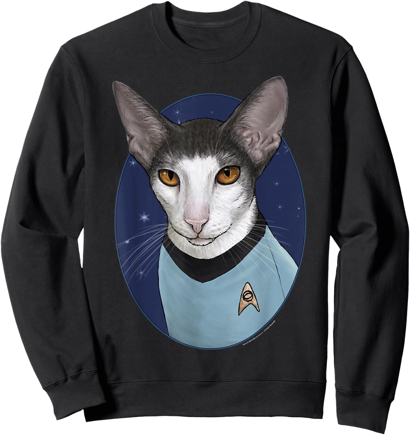 Star Trek: The Original Series Spock Cat Portrait Sweatshirt - Sweatshirt | Black