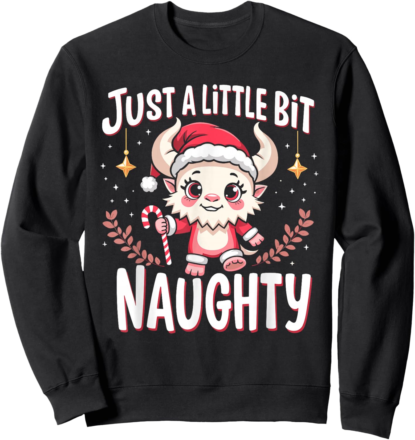 Cute Christmas Monster Krampus Lover Festive Fun Christmas Sweatshirt - Sweatshirt | Black