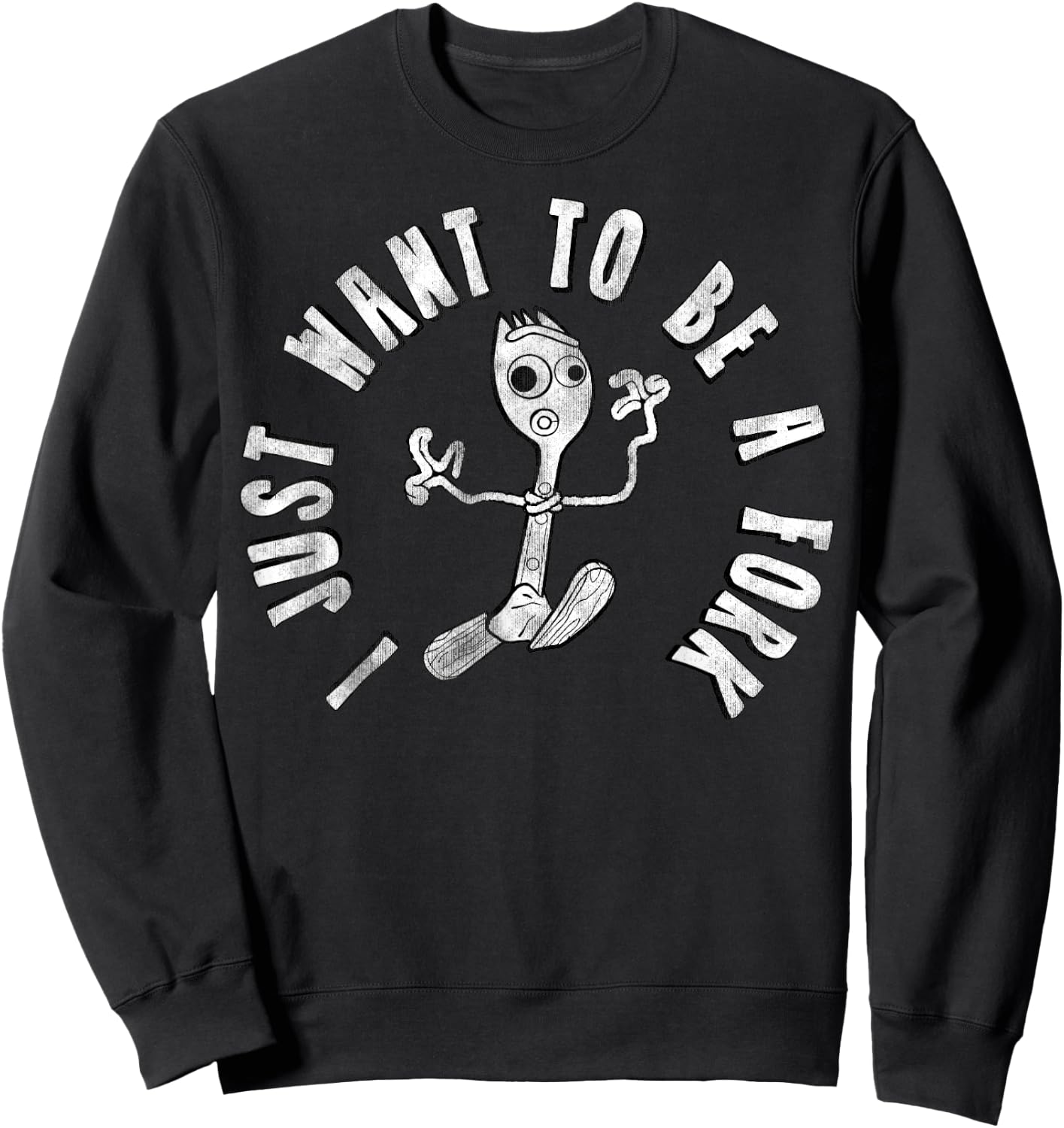 Disney Pixar Toy Story 4 Forky I Don't Belong Poster Sweatshirt - Sweatshirt | Black