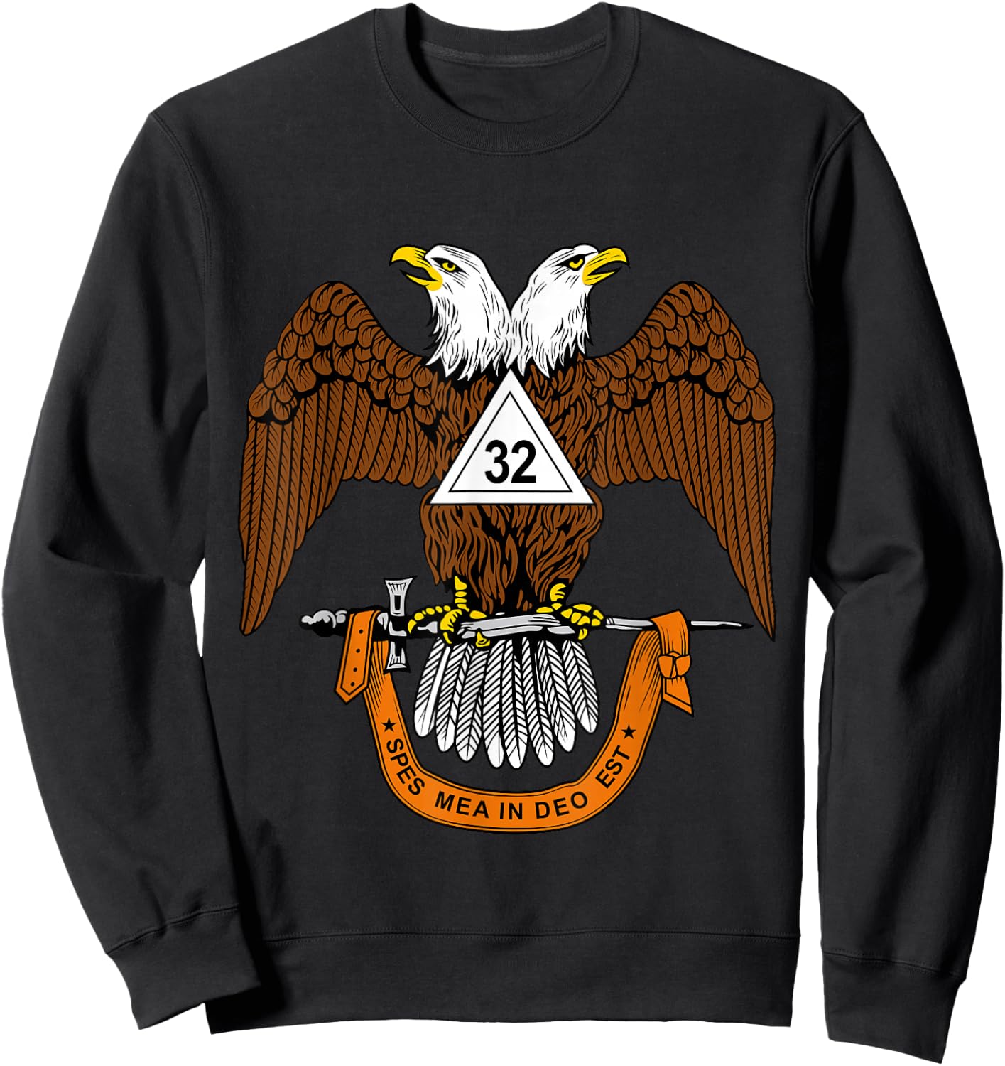 32nd Degree Mason T Shirt Masonic Scottish Rite Down Sweatshirt - Sweatshirt | Black