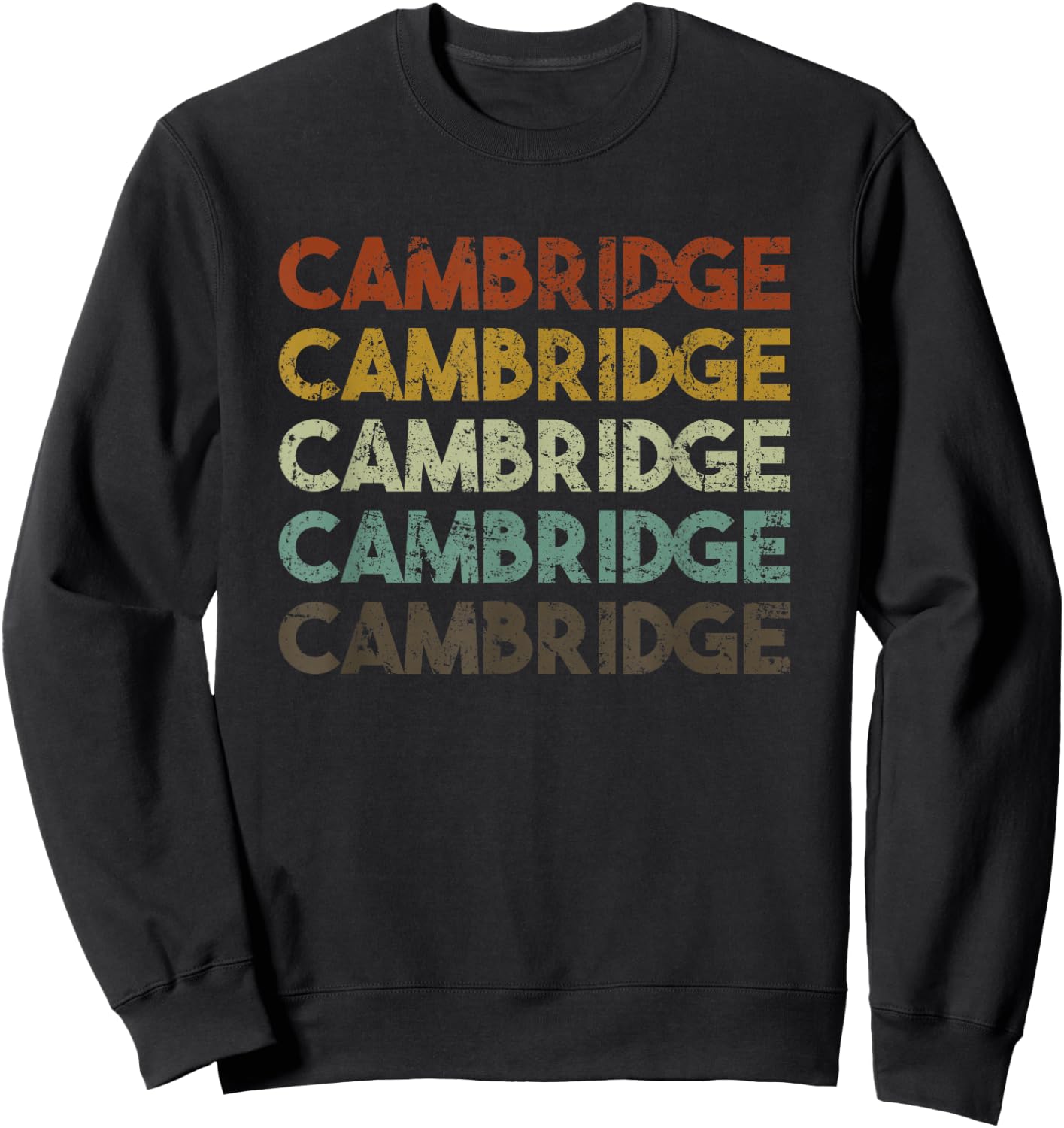 Cambridge, UK Vintage Sweatshirt - Sweatshirt | Black