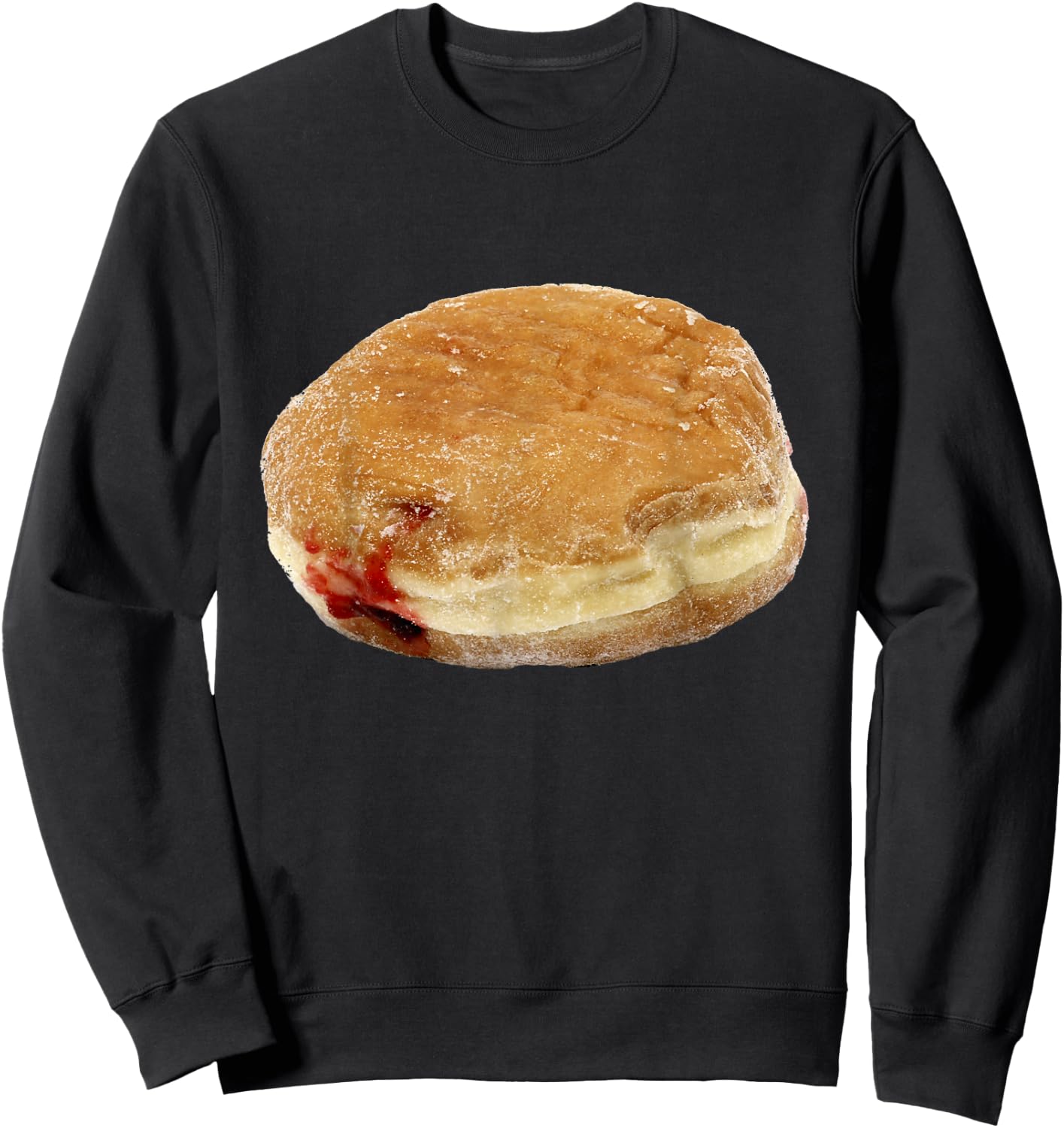 Jelly Filled Donut Sweatshirt - Sweatshirt | Black