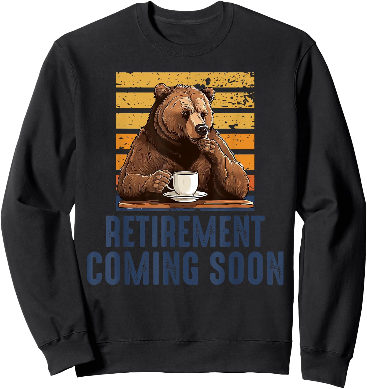 Vintage Almost Retired Retirement Coming Soon Funny Retiring Sweatshirt - Sweatshirt | Black