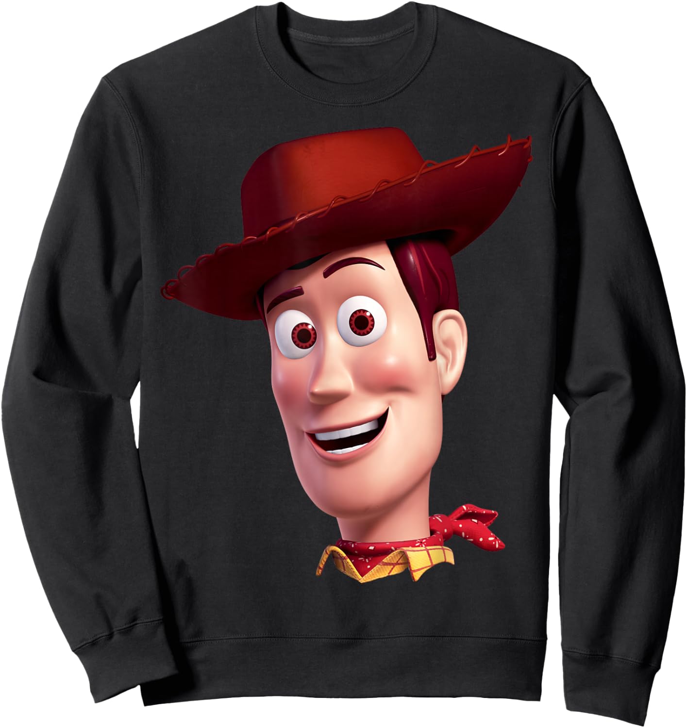 Disney Pixar Toy Story Woody Big Face Sweatshirt - Sweatshirt | Black