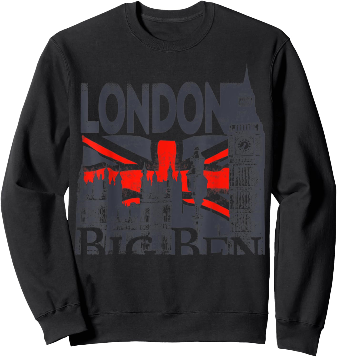 London Big Ben Sweatshirt - Sweatshirt | Black