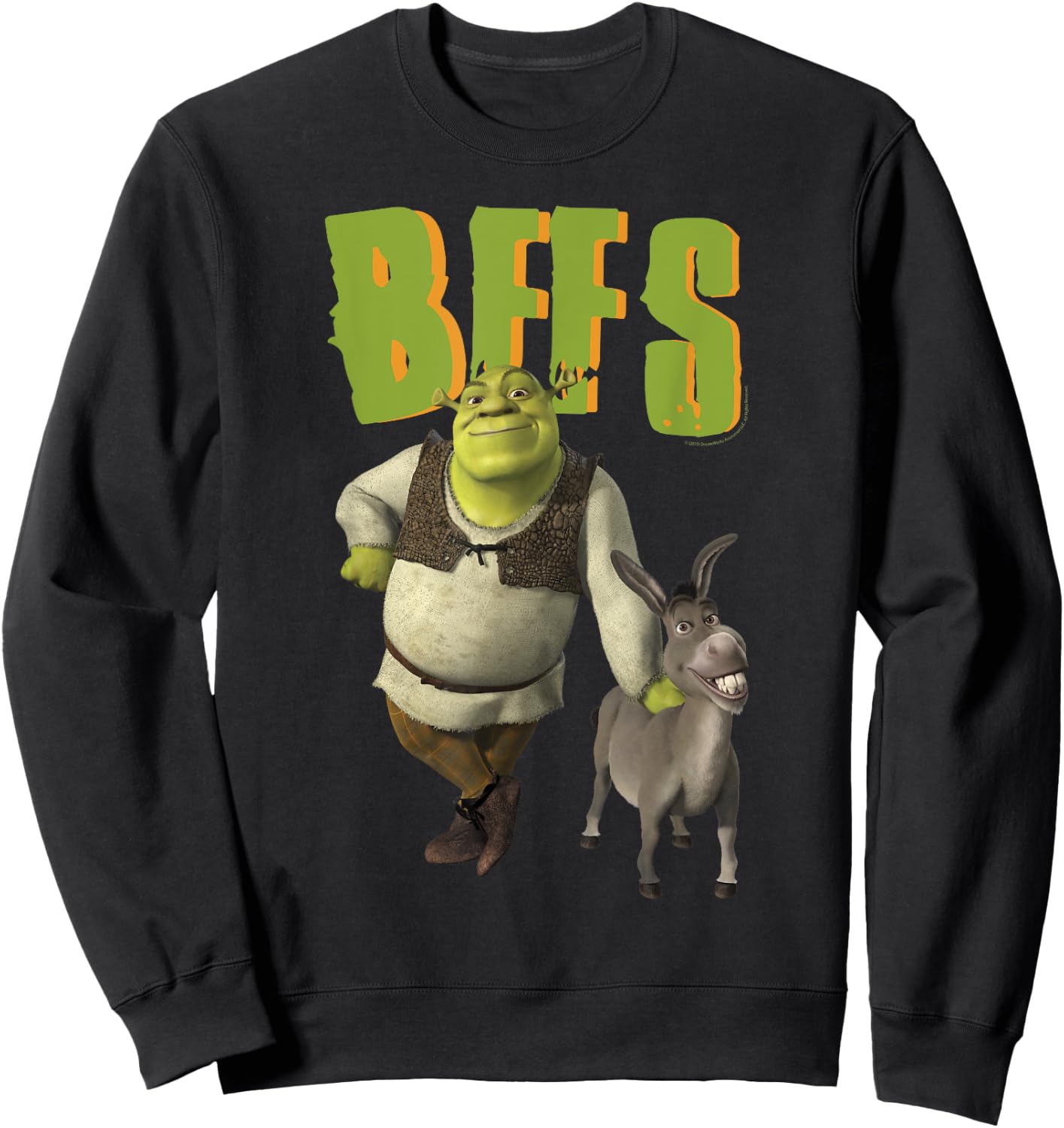 Shrek 2 And Donkey BFFS Sweatshirt - Sweatshirt | Black