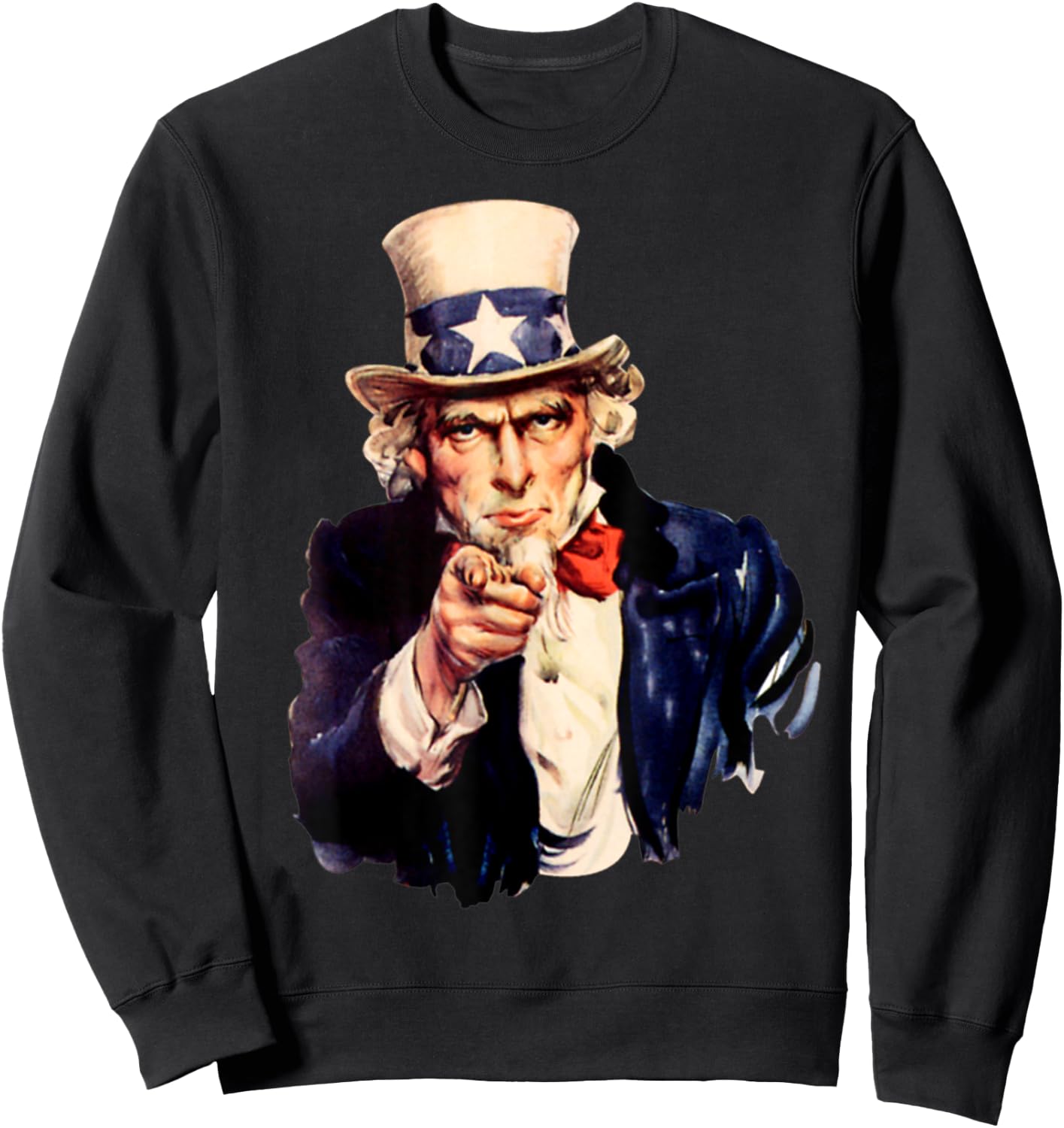 I want you - Uncle Sam FUN Sweatshirt - Sweatshirt | Black