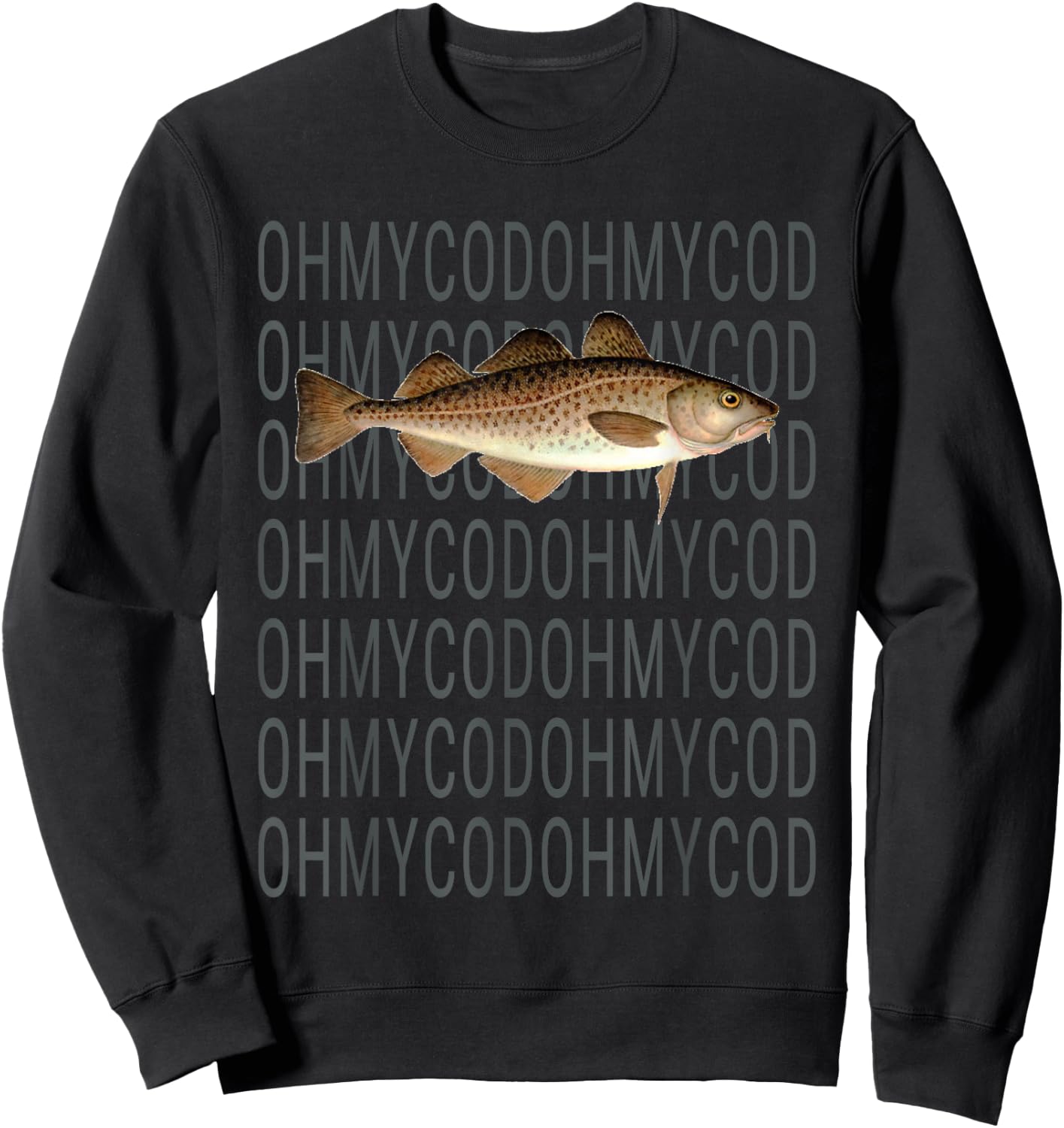 Shane Awesome - Oh My Cod Fish Sweatshirt - Sweatshirt | Black