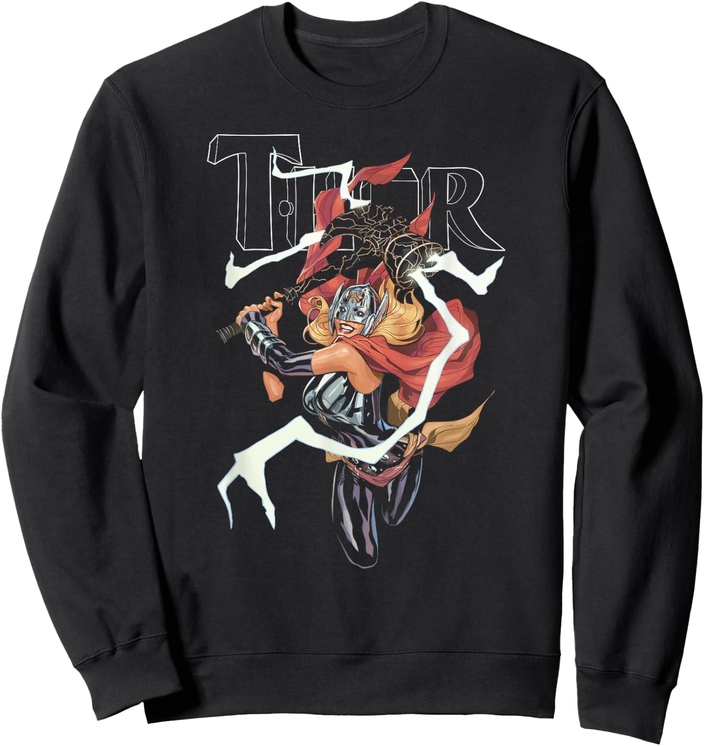 Marvel Thor Jane Foster War of the Realms #6 Sweatshirt - Sweatshirt | Black