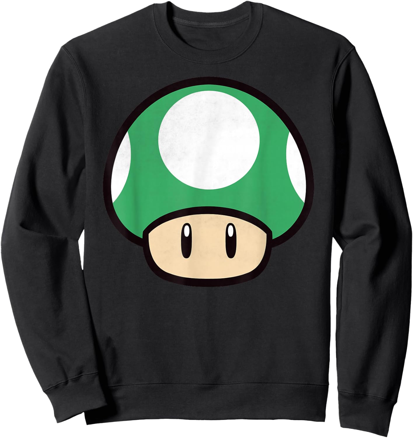 Nintendo Super Mario Big 1-Up Mushroom Graphic Sweatshirt - Sweatshirt | Black