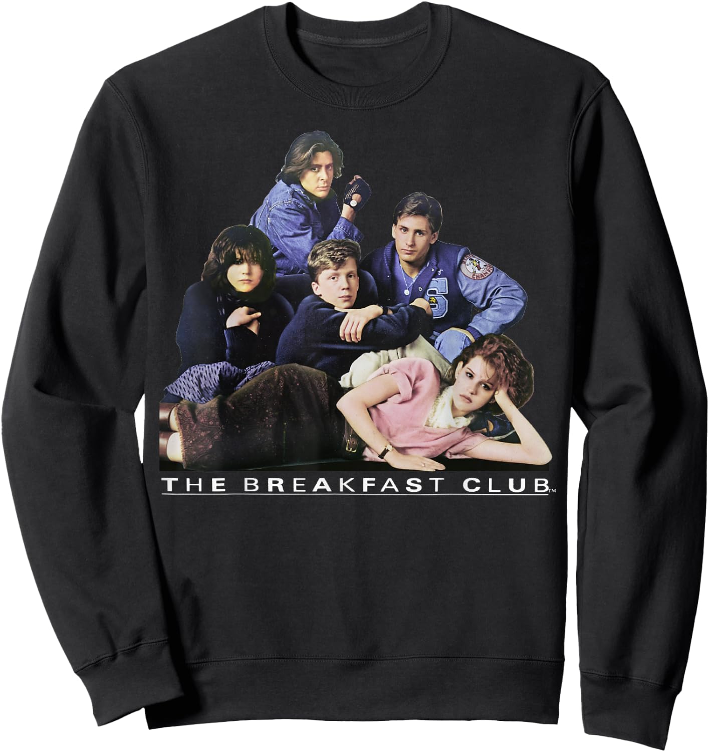 Breakfast Club Group Portrait Movie Logo Sweatshirt - Sweatshirt | Black