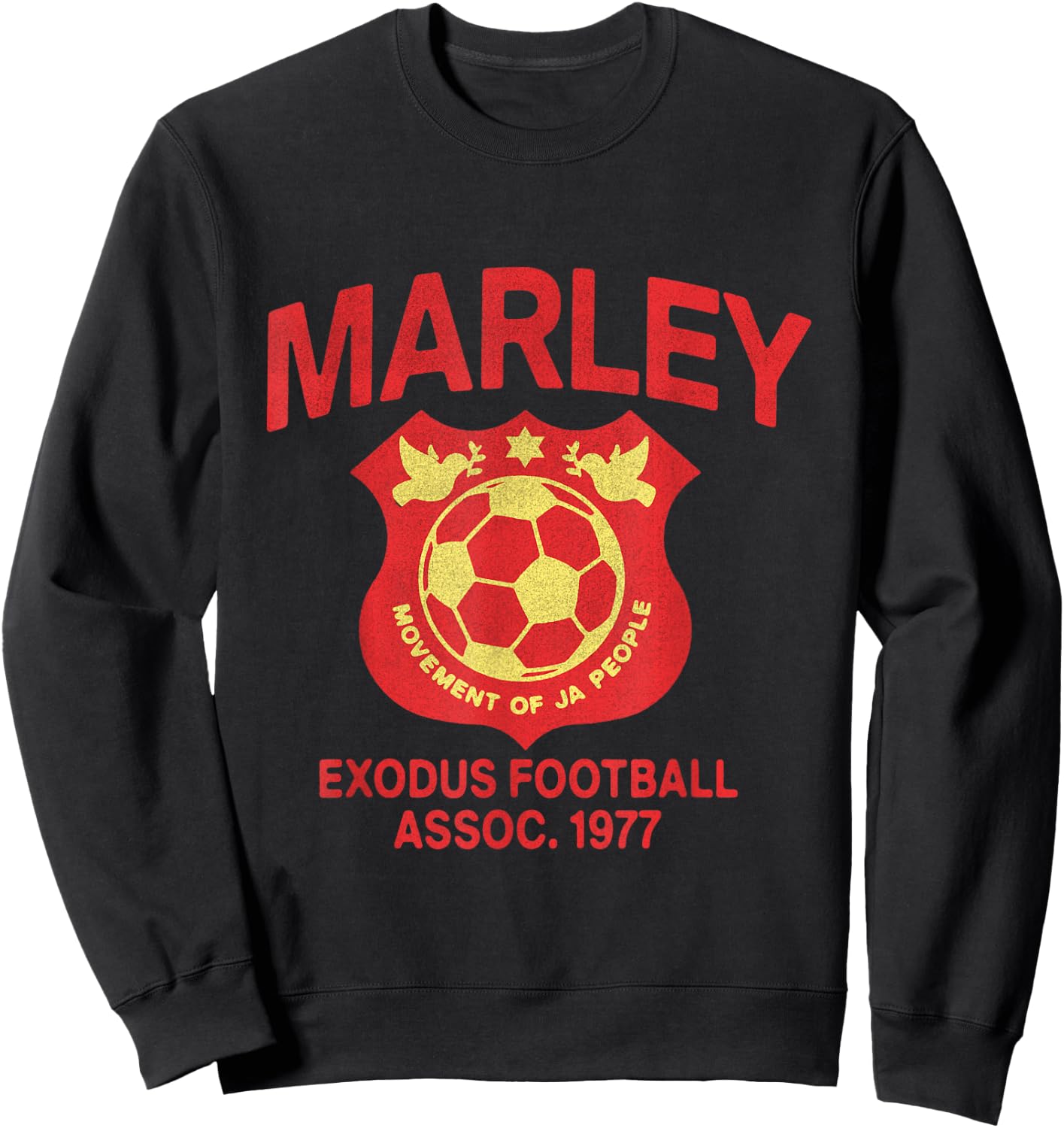 Official Bob Marley Exodus Football Assoc Soccer Sweatshirt - Sweatshirt | Black