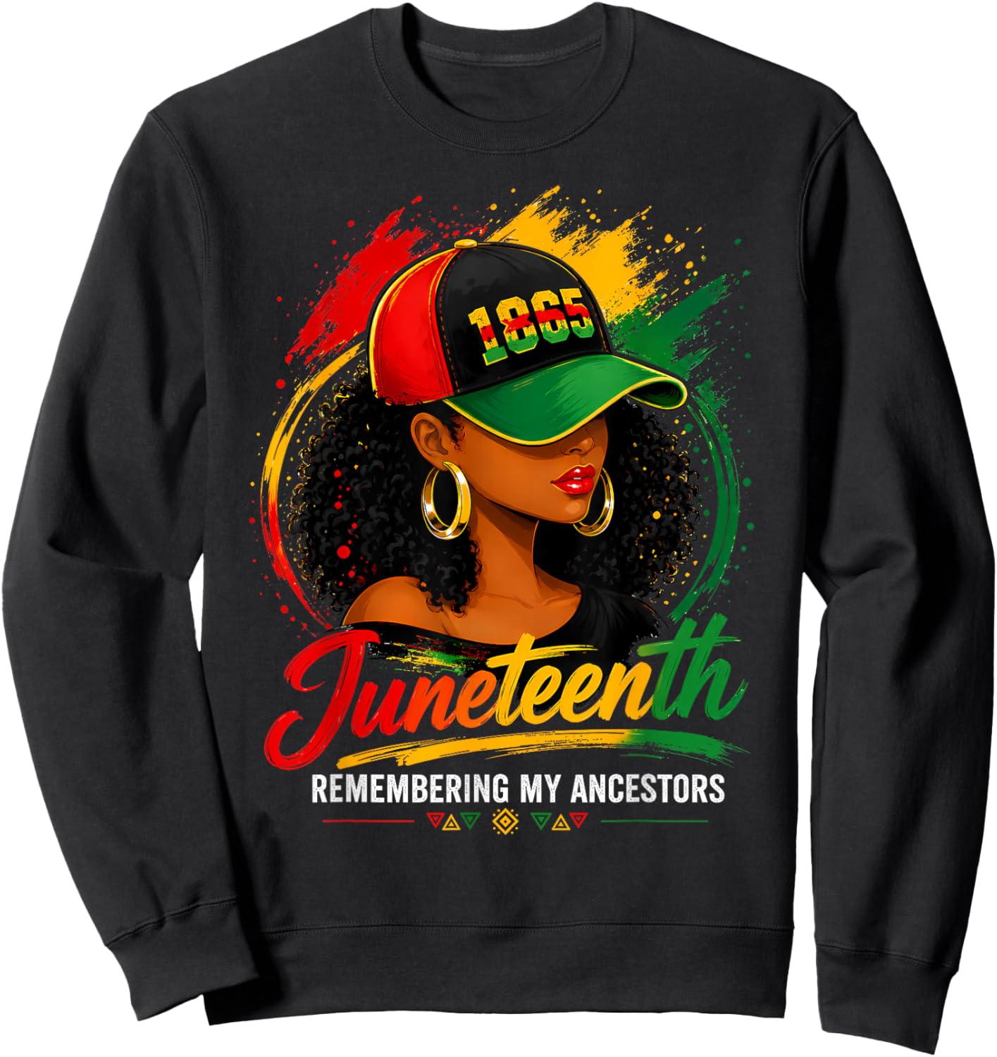 Juneteenth Shirts Women Remembering My Ancestors Black Woman Sweatshirt - Sweatshirt | Black