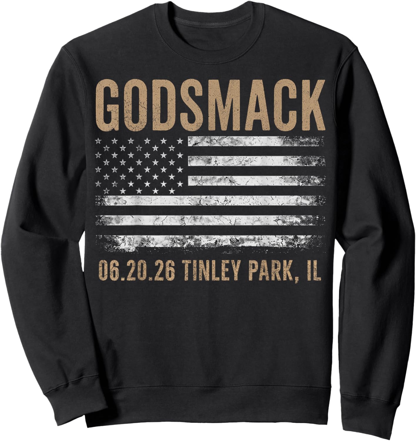 Godsmack The Rise of Rock 2026 Tinley Park Sweatshirt - Sweatshirt | Black