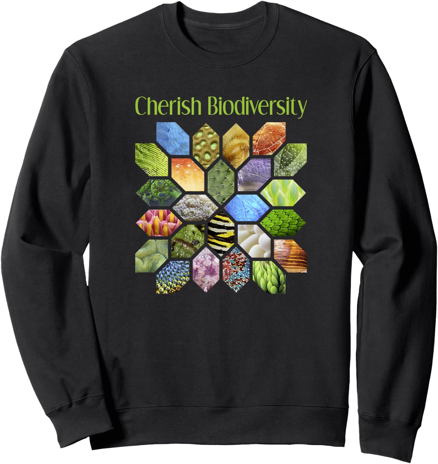 Cherish Biodiversity Science Sweatshirt - Sweatshirt | Black