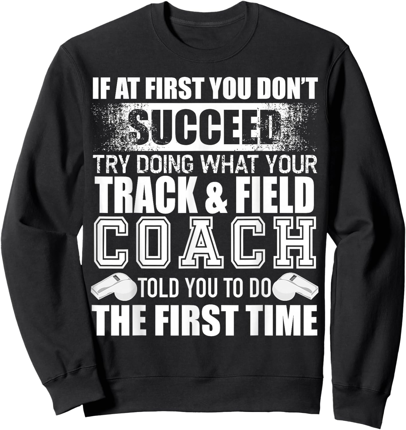 Funny Track & Field Coach Thank You Gift Coaches Sweatshirt - Sweatshirt | Black