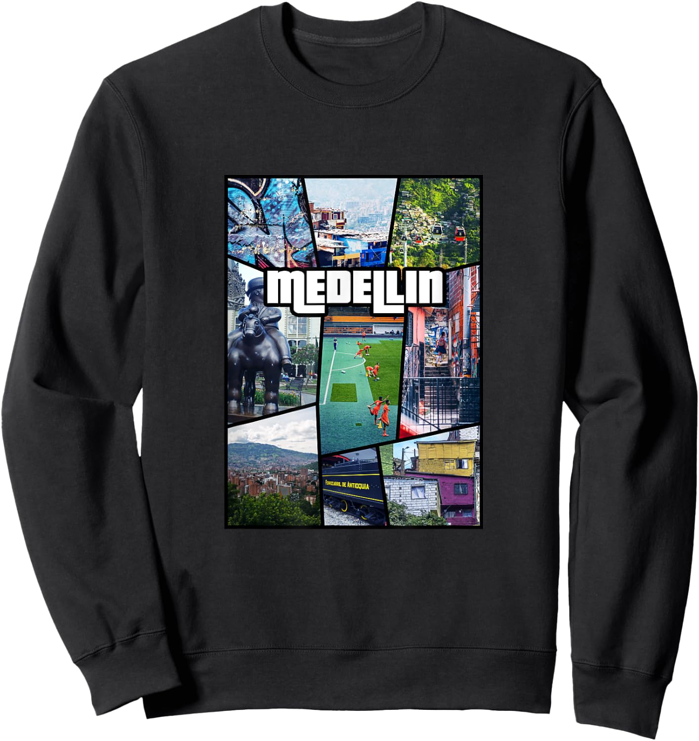 Colombia Antioquia Medellin City - South America Sweatshirt - Sweatshirt | Black