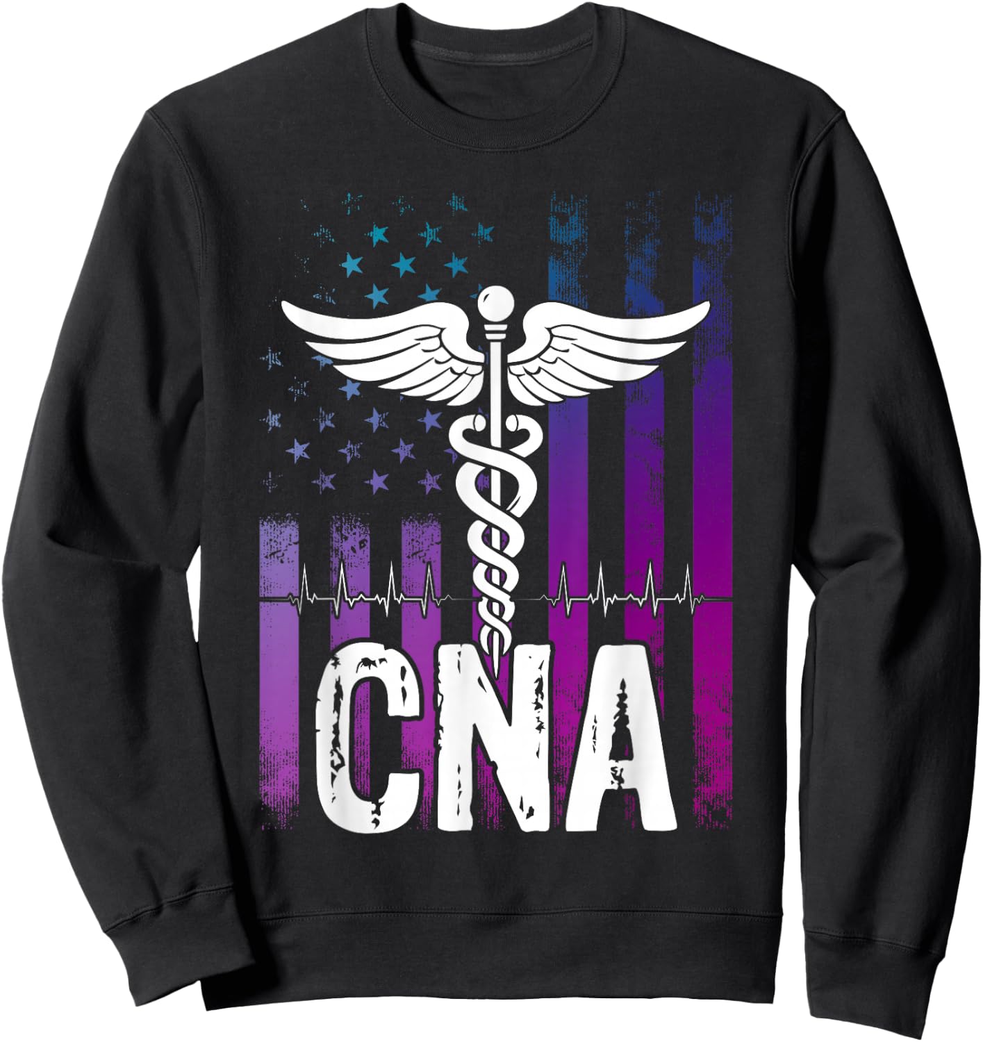 CNA Job Certified Nursing Assistant Sweatshirt - Sweatshirt | Black