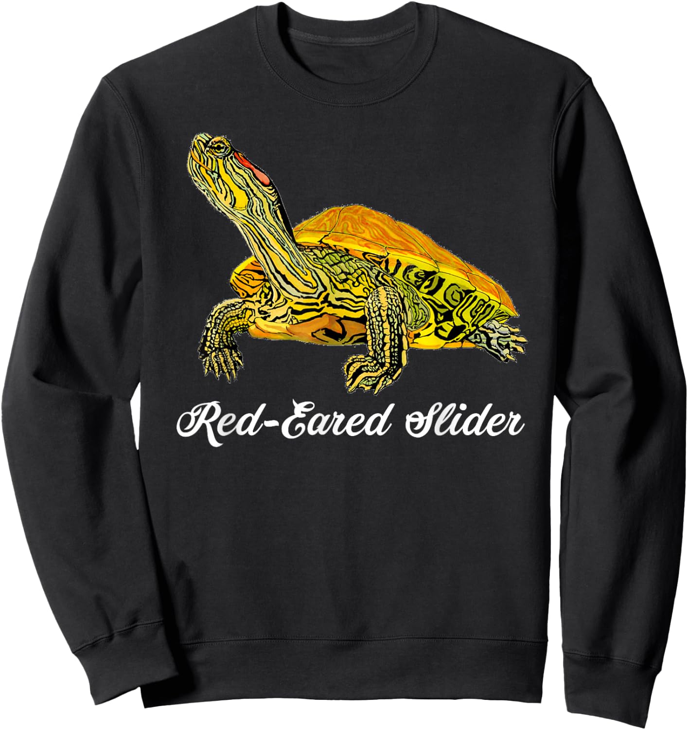 Red-Eared Slider Turtle Shirt - Gift Turtle Lovers Sweatshirt - Sweatshirt | Black