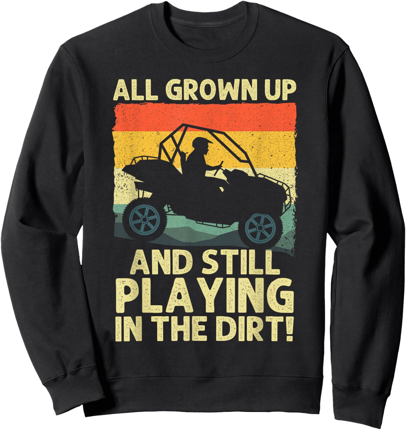 Funny SxS Design Women Offroading UTV Side By Side Sweatshirt - Sweatshirt | Black