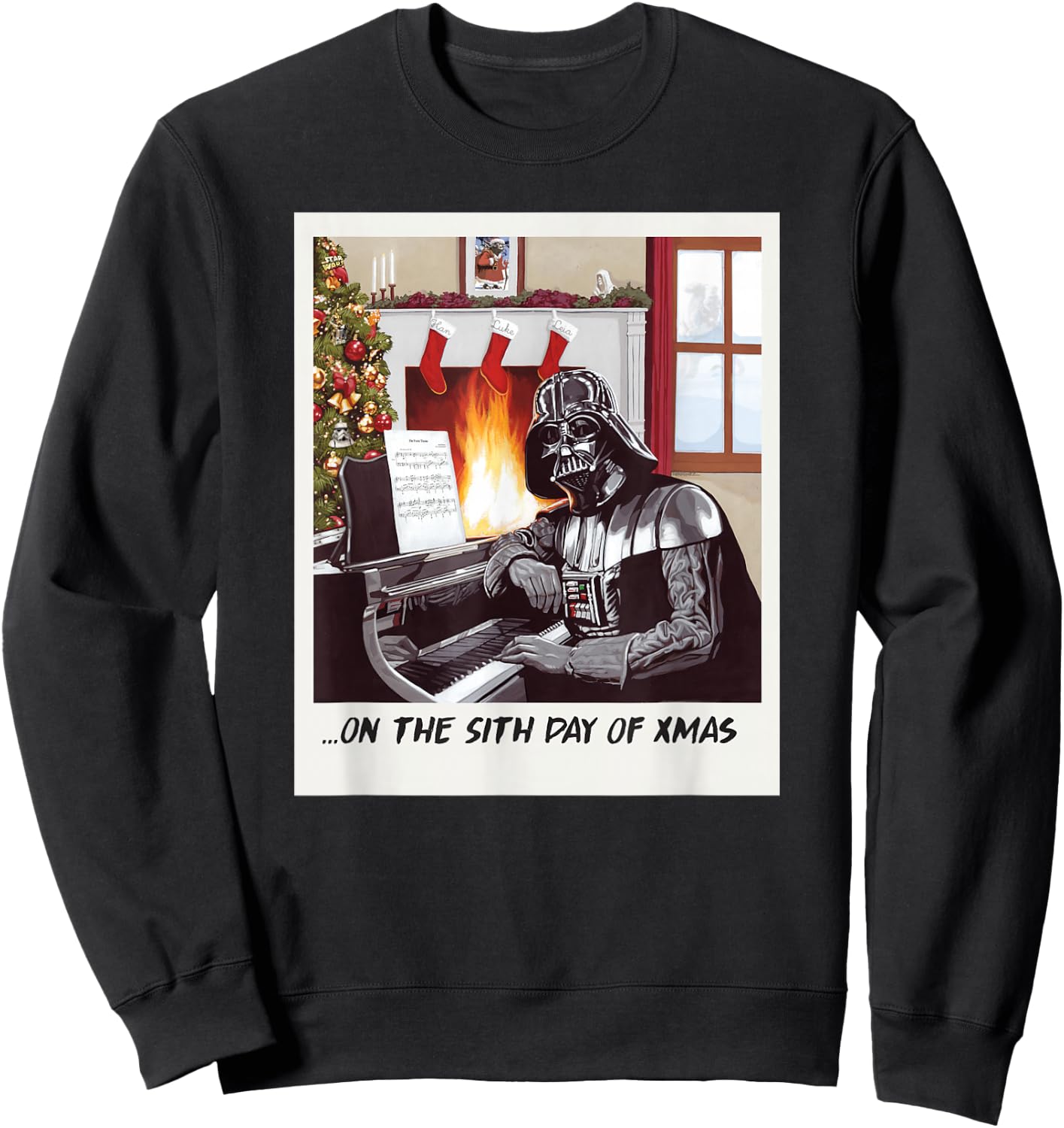 Star Wars Darth Vader Sith Day of Xmas Holiday Sweatshirt - Sweatshirt | Black