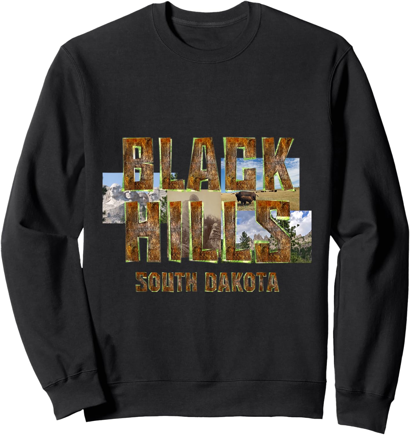 Black Hills of South Dakota Sweatshirt - Sweatshirt | Black