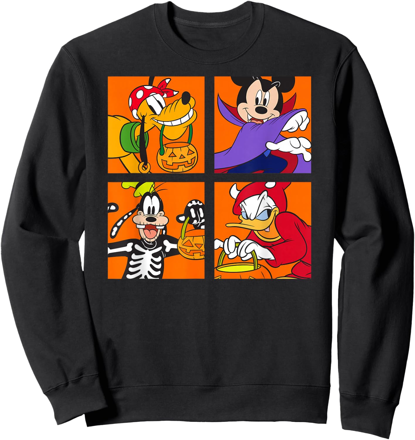 Disney - Mickey Mouse and Friends Surprise Halloween Sweatshirt - Sweatshirt | Black