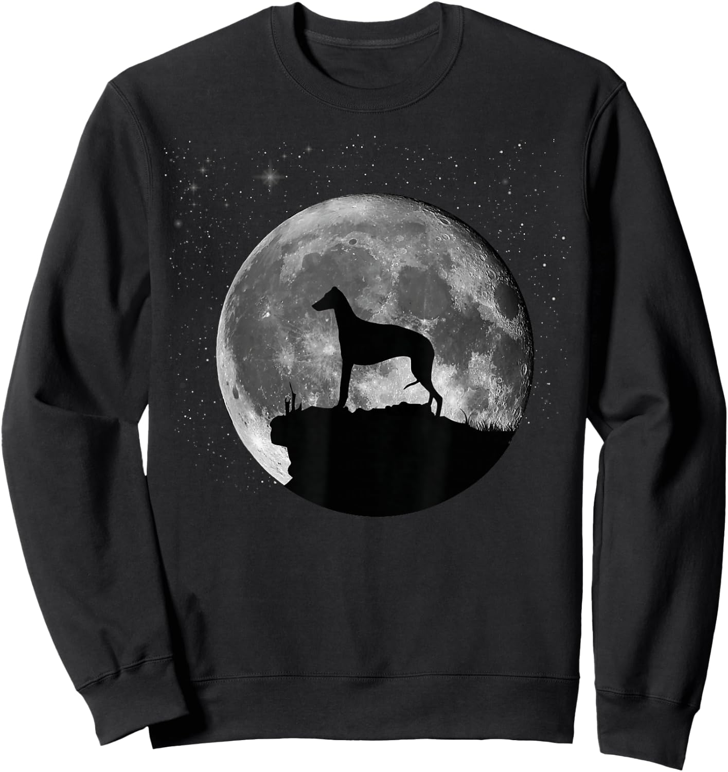 Greyhound Grey-Dog Italian-Greyhound Sweatshirt - Sweatshirt | Black