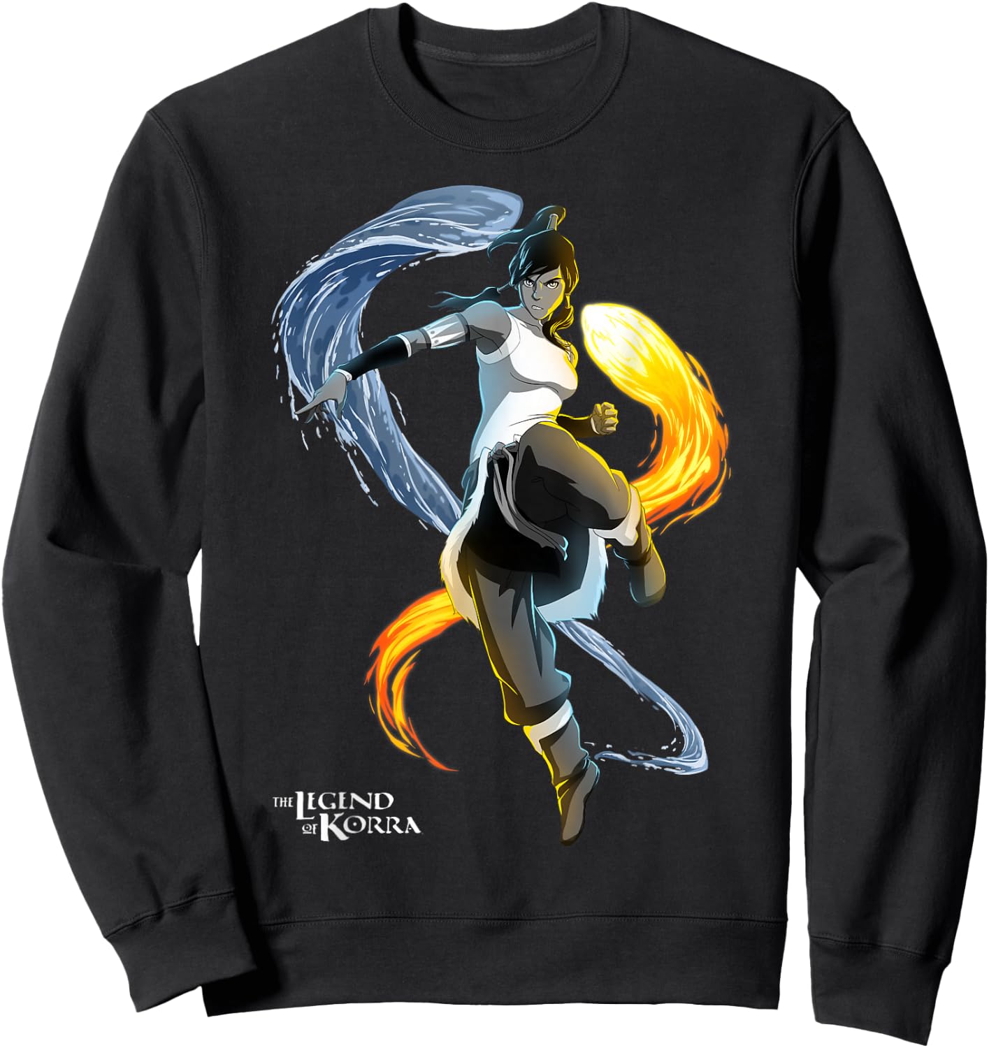 Nickelodeon The Legend of Korra Action Stance Sweatshirt - Sweatshirt | Black