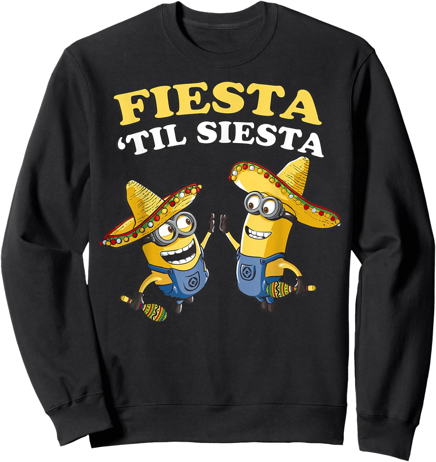 Despicable Me Minions Fiesta Til Siesta Graphic Sweatshirt - Sweatshirt | Black
